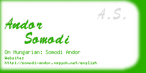 andor somodi business card